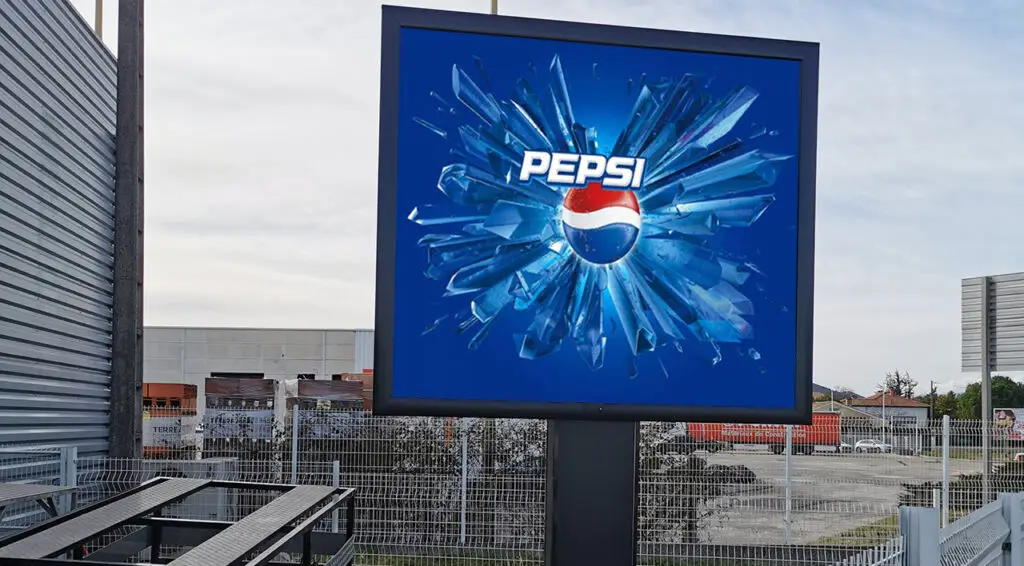 Cityline Outdoor LED Display on Pylon Signage